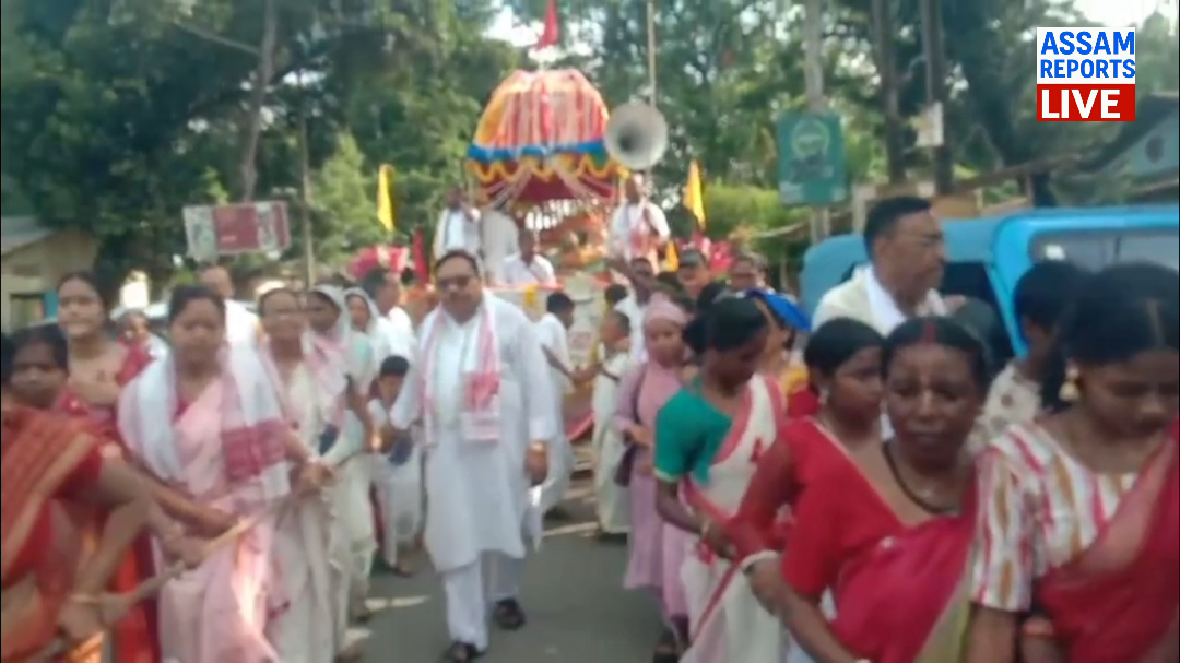 বিশ্ব শান্তি আৰু সম্প্ৰিতিৰ উদ্যশ্যৰে মৰাণত শ্ৰীশ্ৰী জগন্নাথ ৰথযাত্ৰাৰ মহোৎসৱ সম্পন্ন।